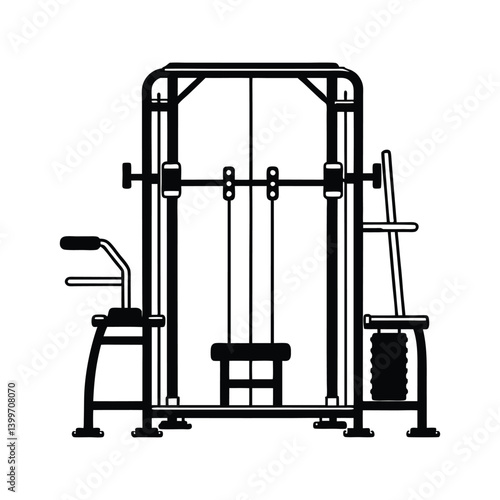 gym equipment vector illustration