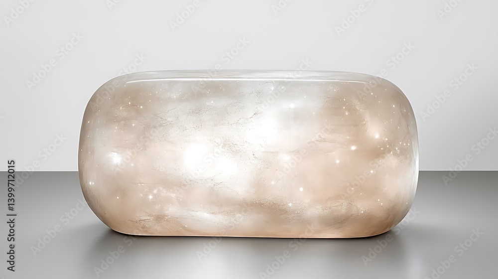 Abstract, smooth, light-filled, celestial-inspired, minimalist, modern, sculpted, oval, tabletop, decorative piece Abstract, smooth, light-filled, celestial-inspired, minimalist, modern, sculpted, oval, tabletop, decorative piece