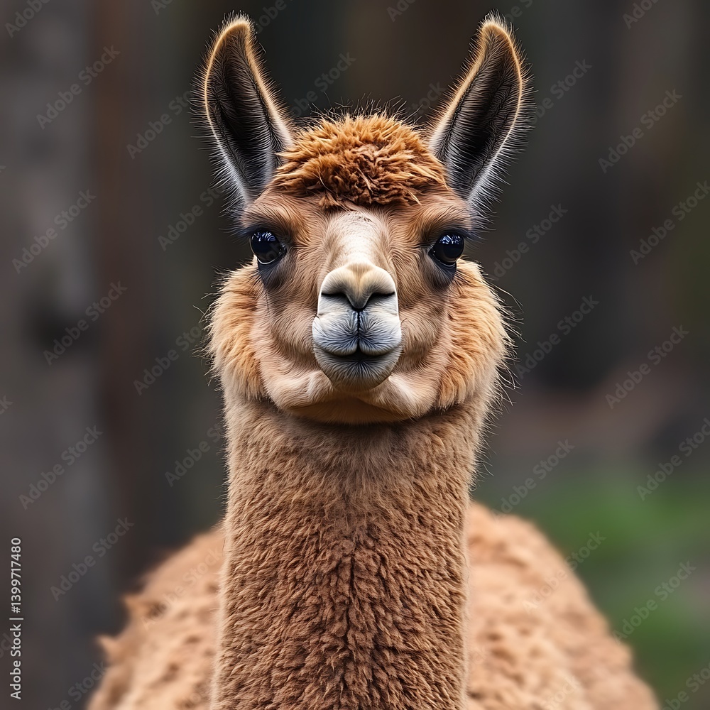 Obraz premium Llama Portrait in Nature