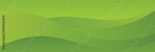 green bacground abstract business wave banner background. vector