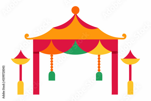 vector circus tent