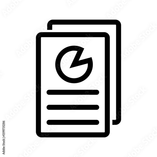 Reports icon vector image. Suitable for mobile apps, web apps and print media.