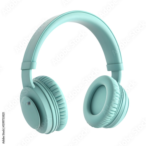 Wallpaper Mural A pair of light blue over-ear headphones. Torontodigital.ca