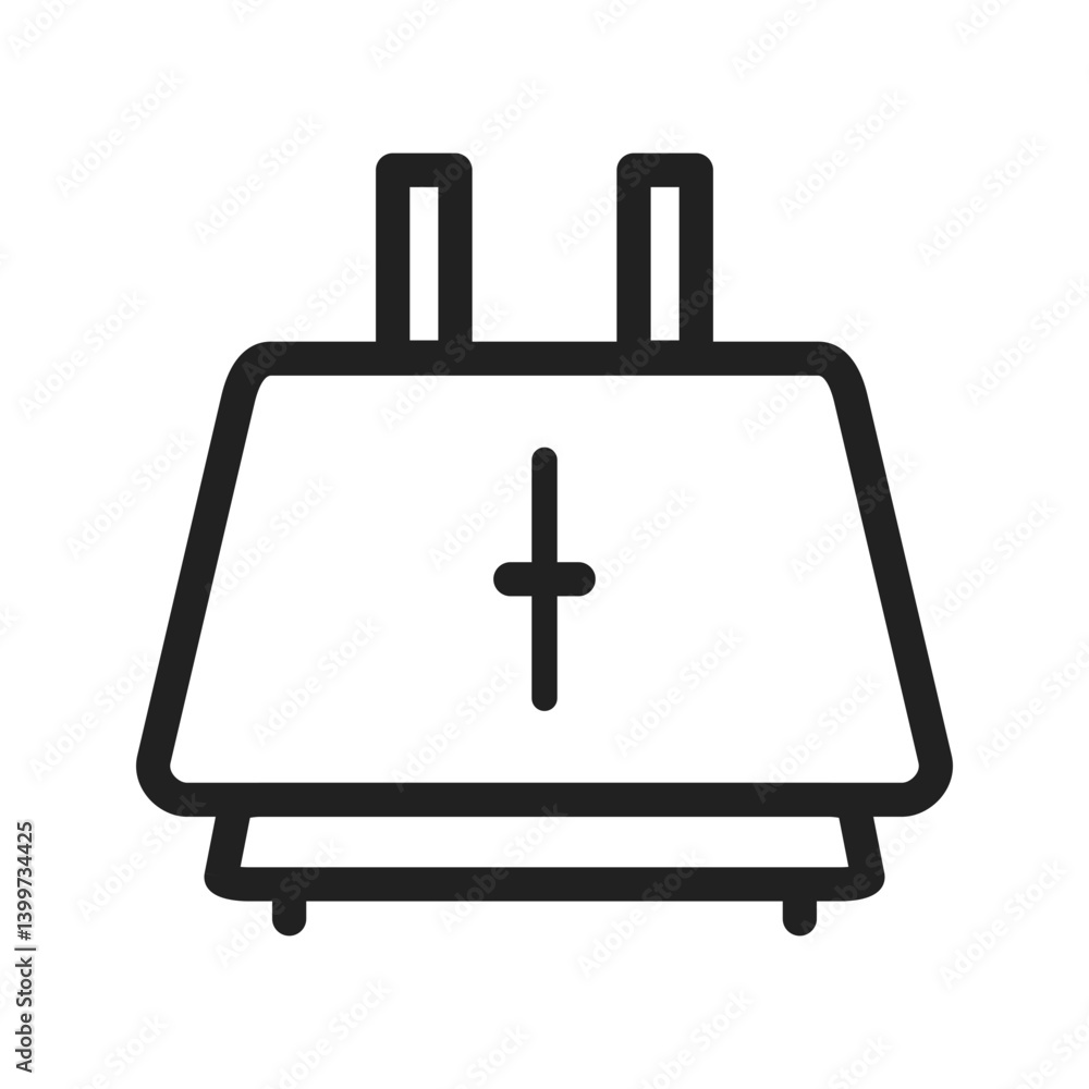 Obraz premium Toaster icon vector image. Suitable for mobile apps, web apps and print media.