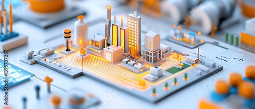 Industrial Cityscape Microcosm