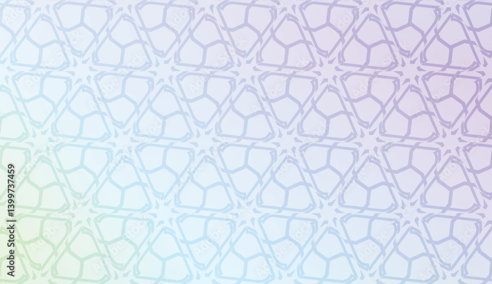 Fototapeta premium Smart background with decorative geometric layot. Vector illustration. Gradient color