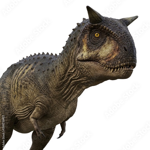 carnotaurus close up 3d render