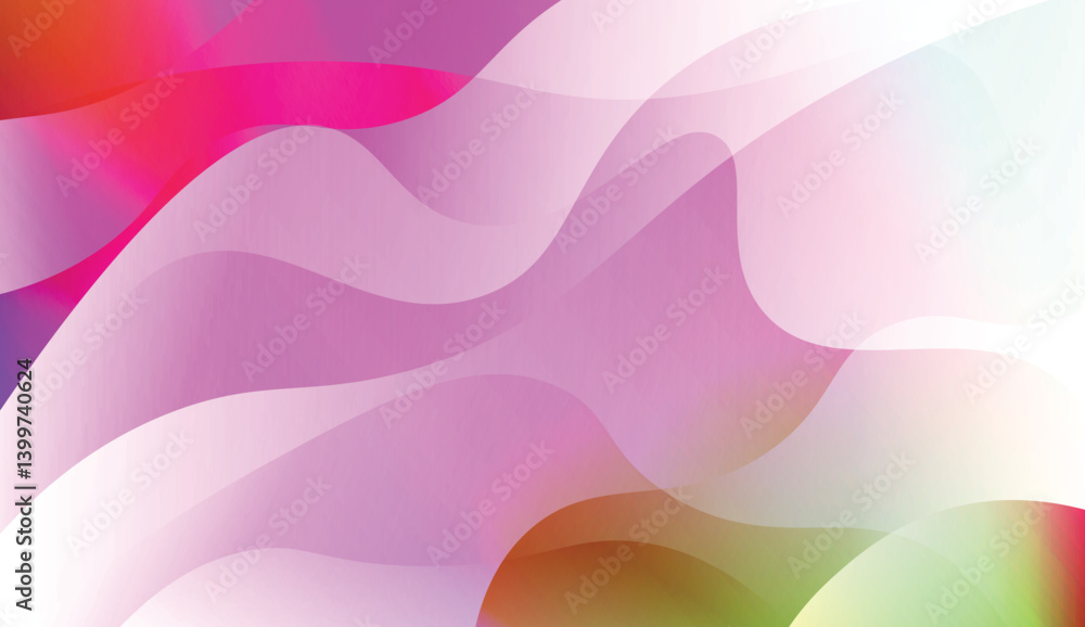 Obraz premium Template Modern Background With Curves Lines. For Elegant Pattern Cover Book. Vector Illustration with Color Gradient.