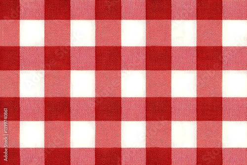 Seamless Red and White Checkered Texture for Various Designs