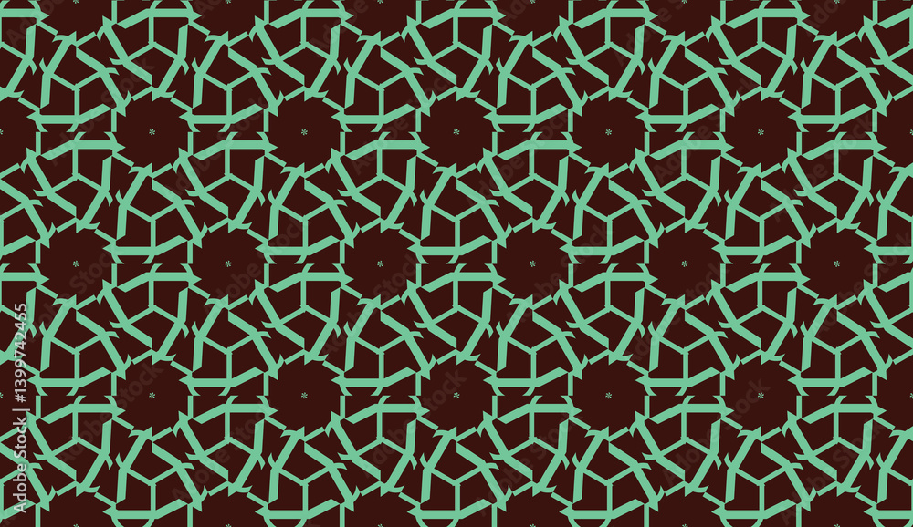 Modern pattern with curved line. Triangles, line, geometric elements. Vector illustration. Design for flyer, wallpaper, presentation, paper. Green colored Modern pattern with curved line. Triangles, line, geometric elements. Vector illustration. Design for flyer, wallpaper, presentation, paper. Green colored