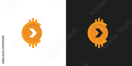 Crypto or Bitcoin Company Logo Design