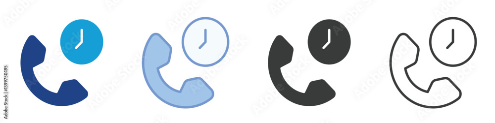 Call Center Time Icons Collection – Multiple Vector Styles Icons Call Center Time Icons Collection – Multiple Vector Styles Icons