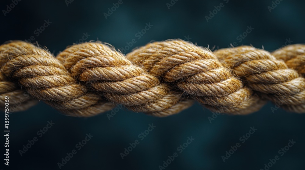Close-up of thick twisted rope against dark background Close-up of thick twisted rope against dark background