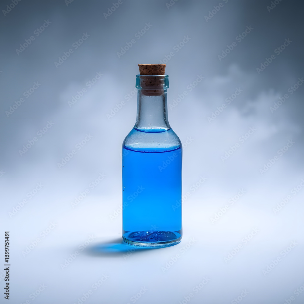 3D Blue Magic Potion Bottle for Fantasy Game 3D Blue Magic Potion Bottle for Fantasy Game