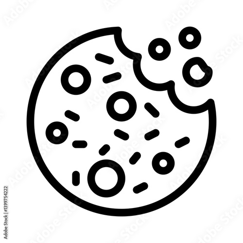 cookie line icon