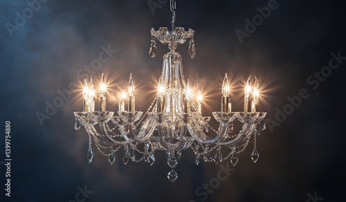 Illuminating Crystal Elegance: A Dazzling Chandelier