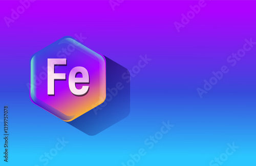 Microelement useful for human health. Periodic table of mendeleyev. Atomic mass, atomic number. Minerals