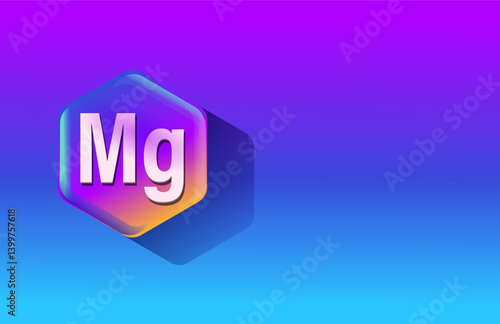 Microelement useful for human health. Periodic table of mendeleyev. Atomic mass, atomic number. Minerals