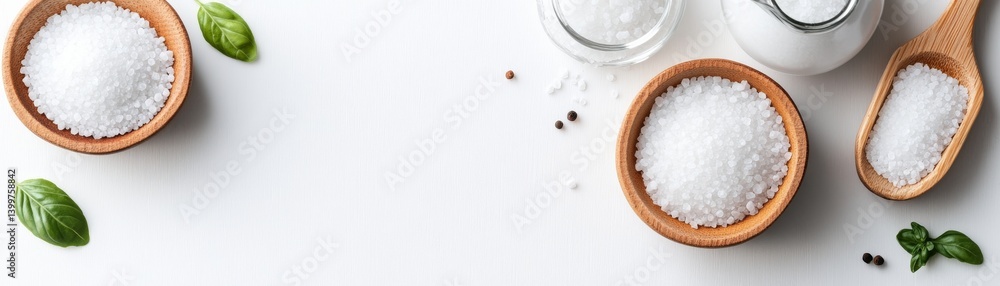 geometric salt alignment clipart, culinary precision, clean layout, isolated on white background