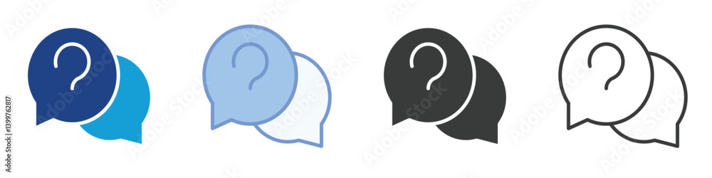 Chat Question Icons Collection – Multiple Vector Styles Icons Chat Question Icons Collection – Multiple Vector Styles Icons