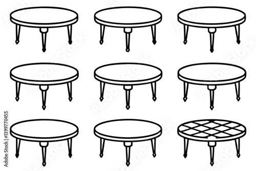 coffee table line art minimalist modern design decor