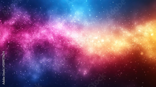 Cosmic Nebulae, vibrant colors, galaxy, space