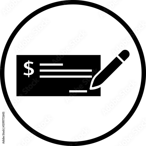 Payment check icon in flat line style. vector for apps or website bank cheque symbol Isolated on transparent background.