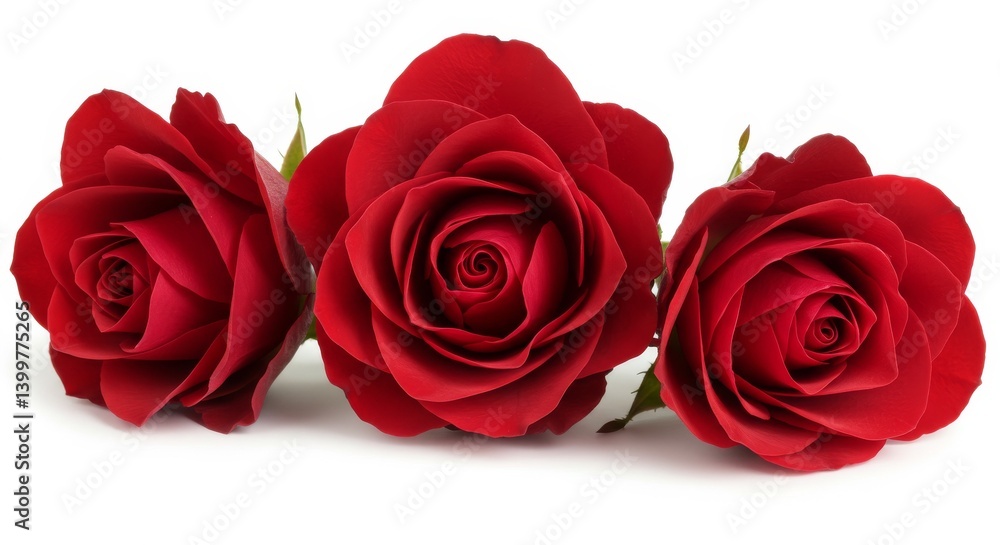 Three deep red flowers arrangement Three deep red flowers arrangement