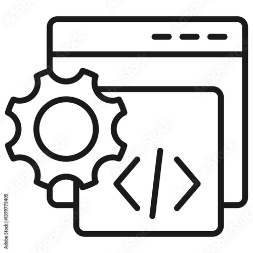Coding Outline Icon