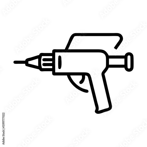 Sand blaster tool icon for cleaning and surface preparation