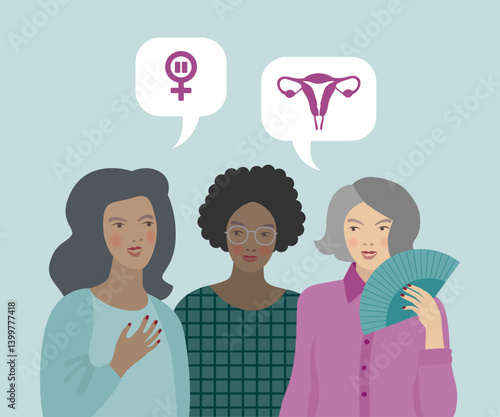 Menopause talk, women's peer support group.