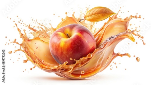 Peach Liquid Splash, Abstract Flowing Texture, Droplets, Dynamic,  Fluid Art,  Peach Colored,  Liquid Art, Abstract Background