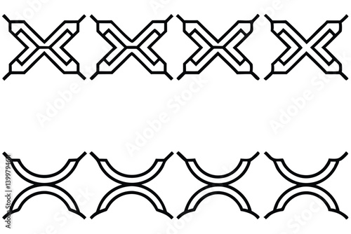 curb line art abstract shapes minimalist black design