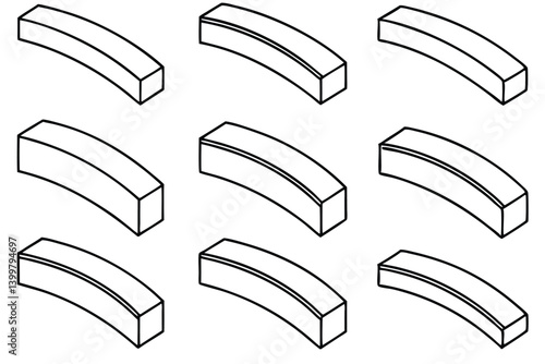 curb line art contemporary drawing elegant and sleek