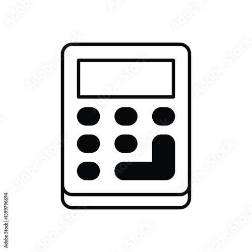 Calculator icon vector stock illustration