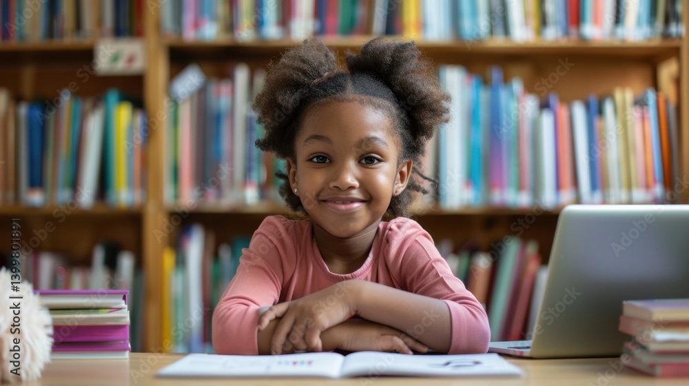 The child in the library The child in the library