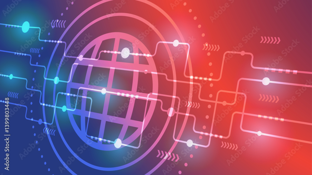 Obraz premium vector abstract background digital technology design.
