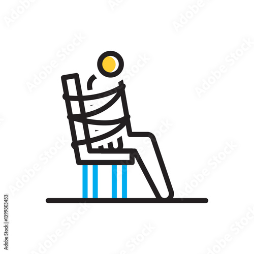 Multi color icon for victim