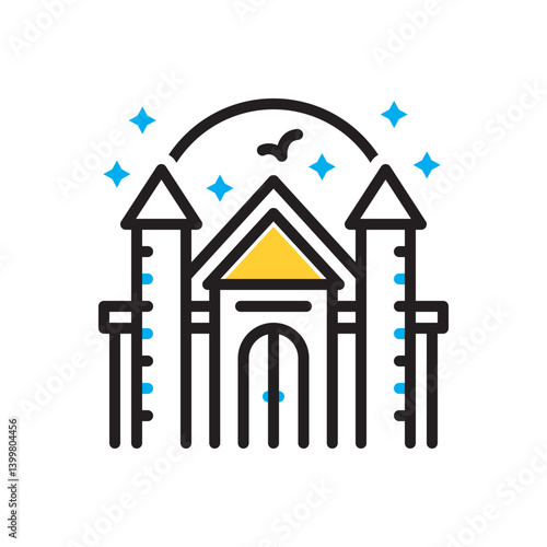 Multi color icon for fantasy