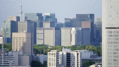 City,Urban,Buildings,Skyscrapers,Tower,Sky,Sunlight,Telephoto