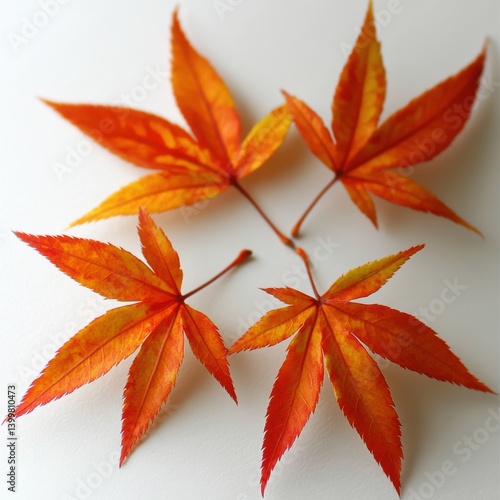 Autumn leaves, vibrant colors