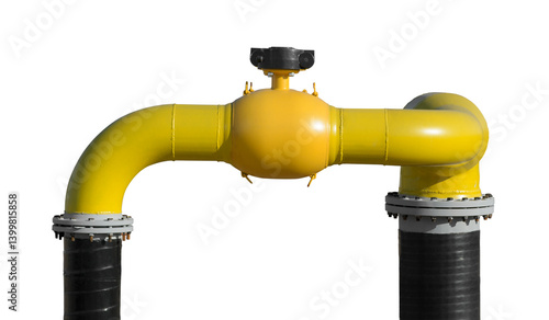 Gas pipe with valve