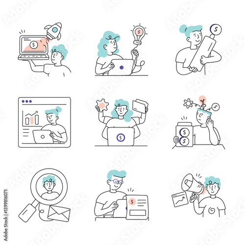 Set Of Business startup 1