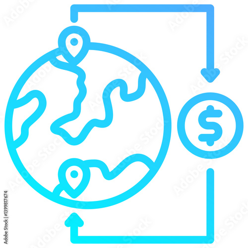 Send Money Abroad Icon