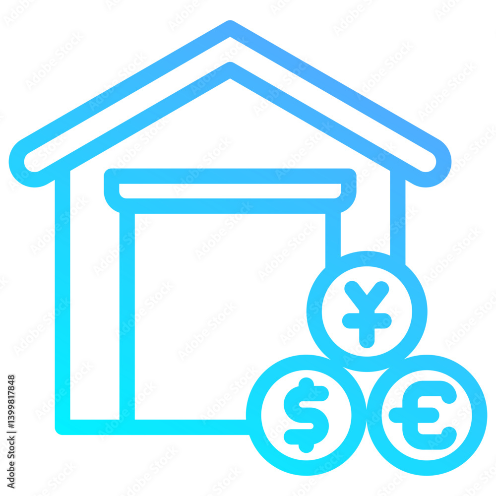 Obraz premium Wholesale Currancy Icon