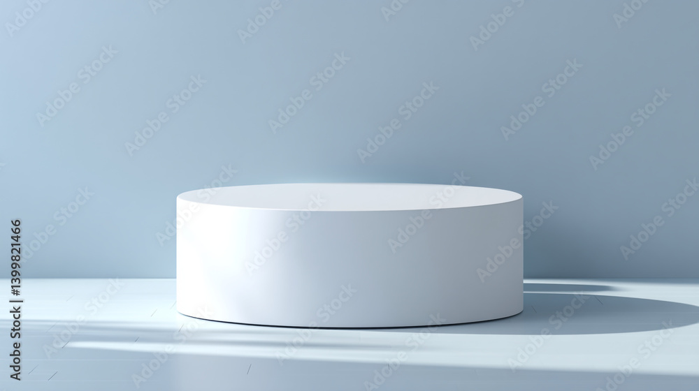 White product display podium platform showcase stand presentation stage background for product placement White product display podium platform showcase stand presentation stage background for product placement