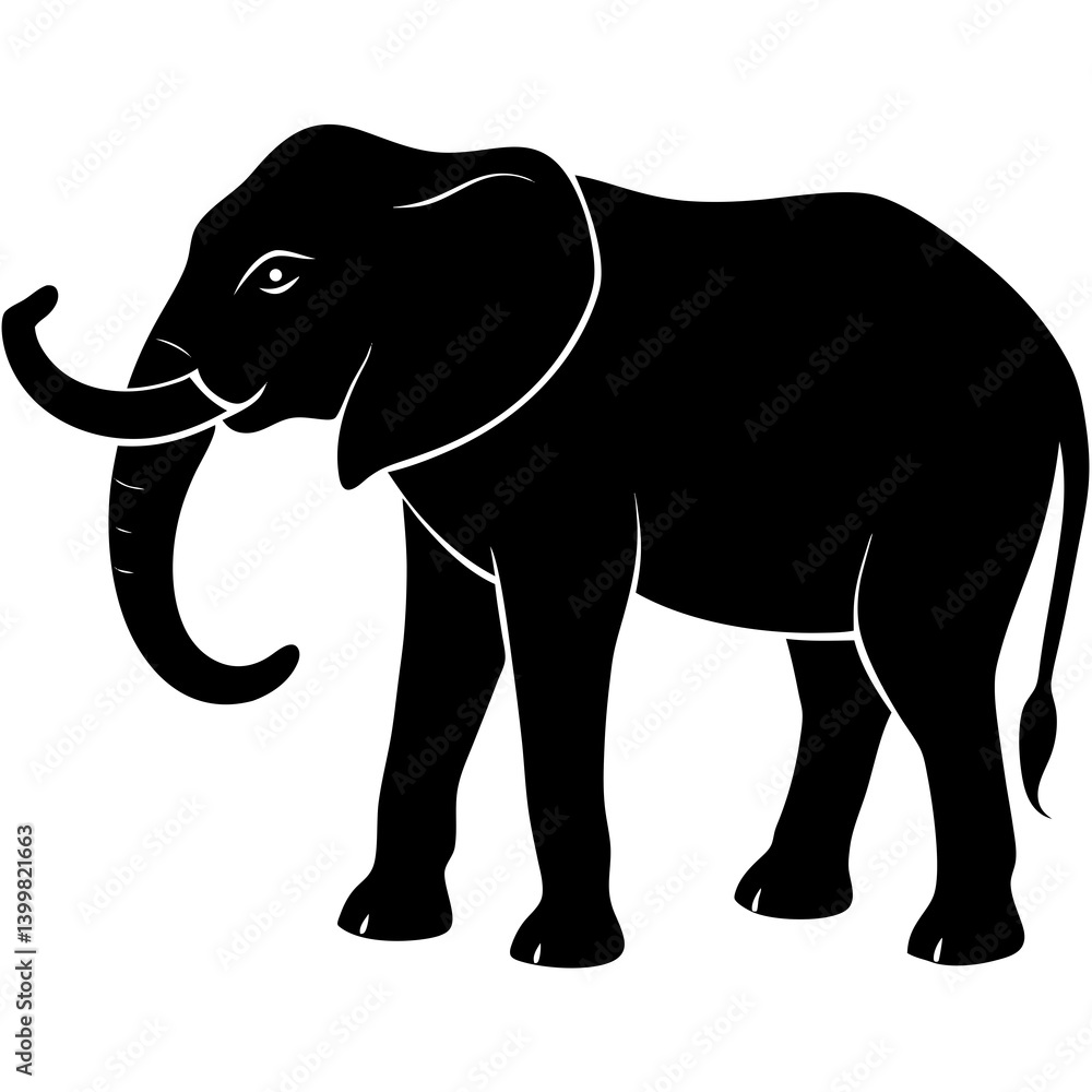 Fototapeta premium elephant vector illustration
