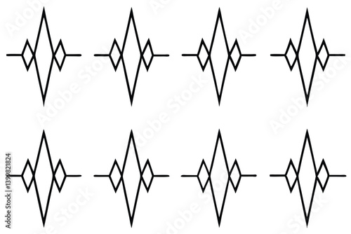 Seismograph line art earthquake data recorder technical outline