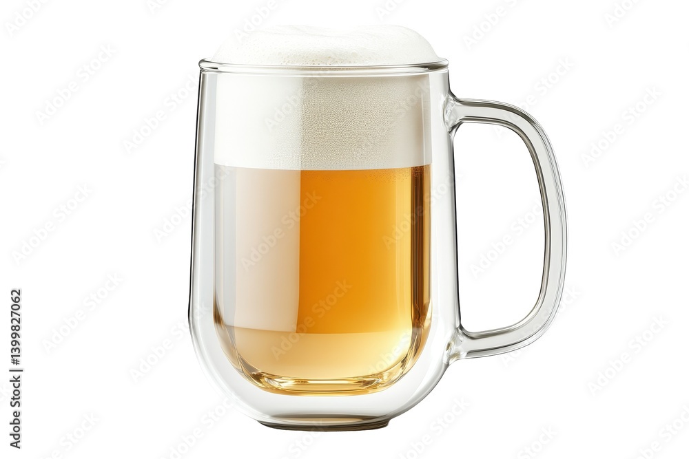 Isolated Double Walled Beer Mug Isolated Double Walled Beer Mug