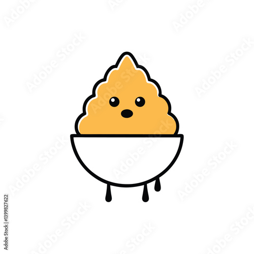 dripping from the falafel wrap vector art illustration
